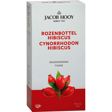 Jacob Hooy Rozenbottel Hibiscus Thee Zakjes 20 stuks