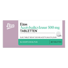 Etos acetylsalicylzuur tablet 500mg 20st