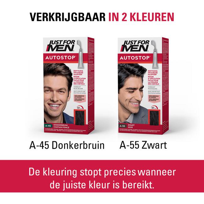 Just For Men Autostop Haarkleuring Donkerbruin A-45