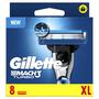 Gillette Mach3 Turbo Scheermesjes 8 stuks