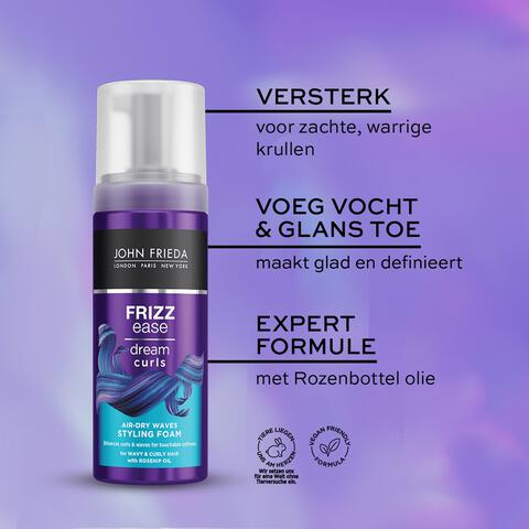 John Frieda Frizz Ease Dream Curls Air Dry Waves Styling Foam 150 ML
