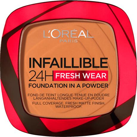 L'Oréal Paris Infaillible 24H Fresh Wear Foundation in a Powder 330 Hazelnut
