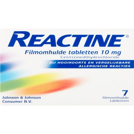 Reactine Cetirizine 10 MG Tabletten