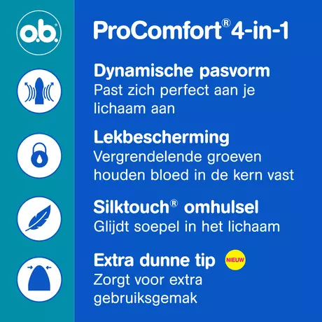 o.b.® Pro Comfort Advanced Super Plus Tampons 32 Stuks