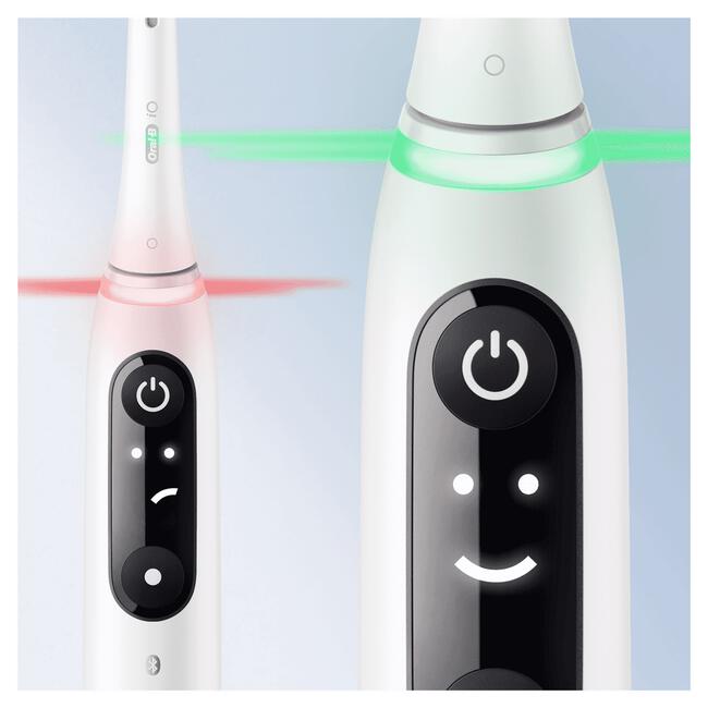Oral-B iO 6 Wit & Roze 2 Elektrische Tandenborstels By Braun