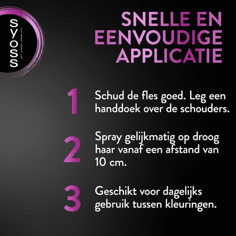 Syoss Uit Groeispray Middenbruin