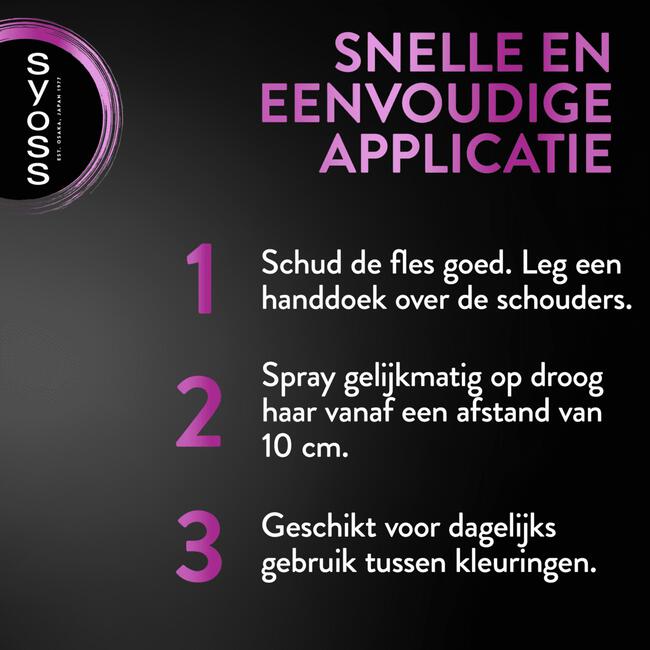 Syoss Uit Groeispray Middenbruin