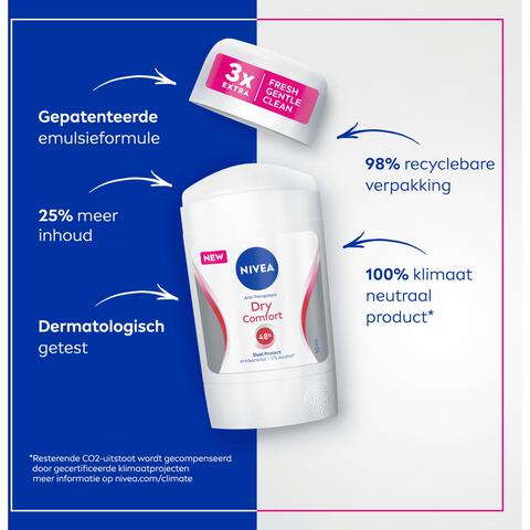 NIVEA Dry Comfort Deodorant Stick 50 ML