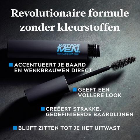 Just For Men Beard&Brow Zwart 1 St