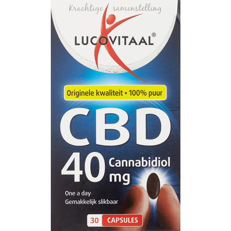 Lucovitaal CBD Cannabidiol 40 mg Capsules 30 stuks