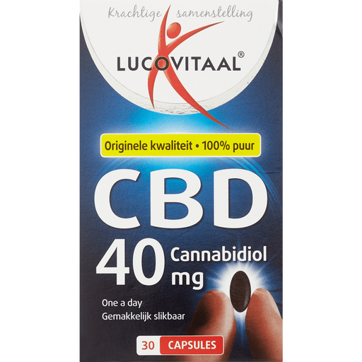 Lucovitaal CBD Cannabidiol 40 mg Capsules 30 stuks