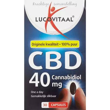 Lucovitaal CBD Cannabidiol 40 mg Capsules 30 stuks