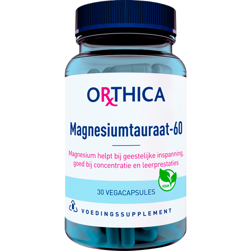 Orthica Magnesium Tauraat Vegan Capsules 30 stuks