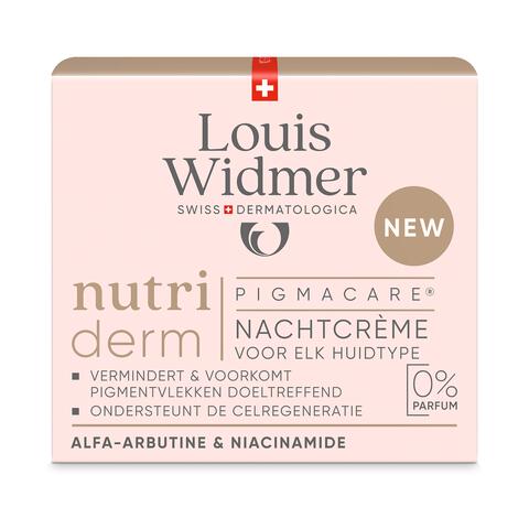 Louis Widmer nutriderm Pigmacare Nachtcrème Zonder Parfum 50 ML