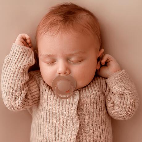 Difrax LOVI Prime Fopspeen Granola/Orange 6-18 maanden