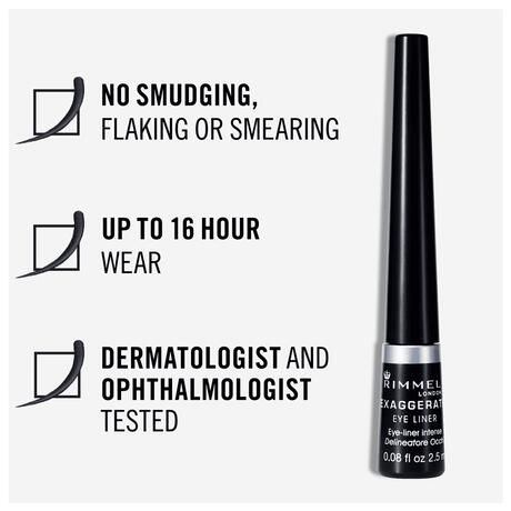 Rimmel Exaggerate Eyeliner 001 Black
