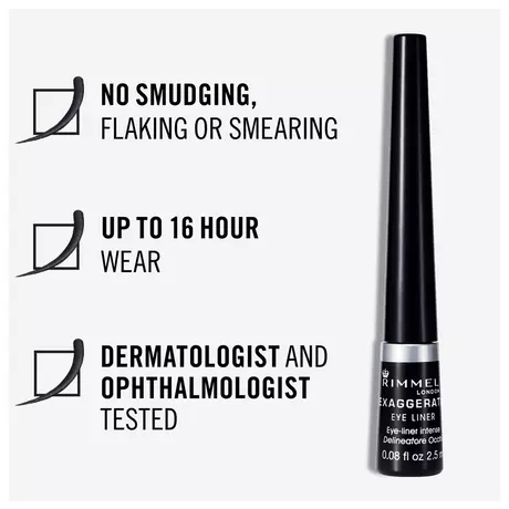 Rimmel London Exaggerate Eyeliner 001 Black