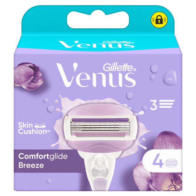 Gillette Venus Comfortglide Breeze Navulmesjes 4 Stuks