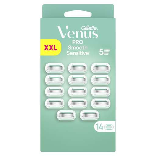 Gillette Venus Pro Smooth Sensitive Navulmesjes 14 stuks