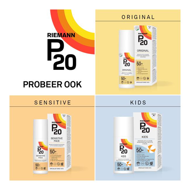 P20 Sensitive Skin Zonnebrand Lotion SPF50+ 200 ML