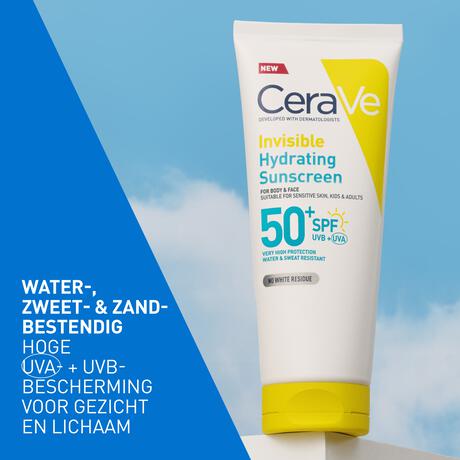 CeraVe Onzichtbare Hydraterende Zonnebrandcrème SPF50 75 ML