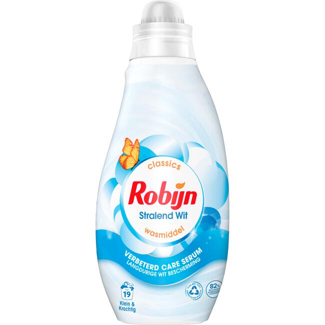 Robijn Klein & Krachtig Classics Stralend Wit Vloeibaar Wasmiddel 19 wasbeurten