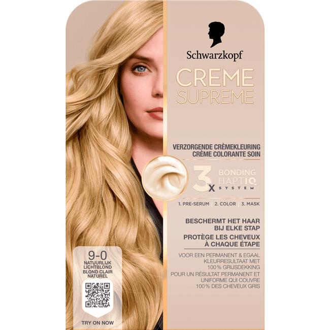 Schwarzkopf Creme Supreme Haarkleuring 9-0 Natuurlijk Lichtblond