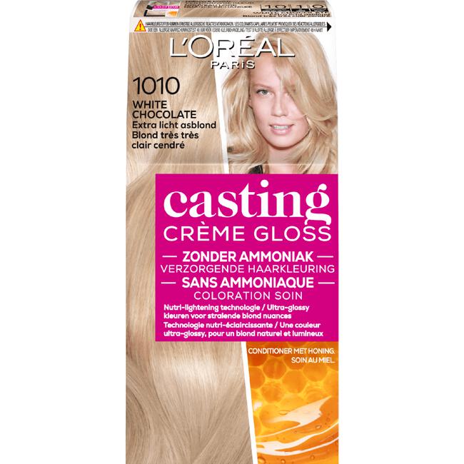 L'Oréal Paris Casting Crème Gloss Haarverf 1010 White Chocolate Extra Licht Asblond