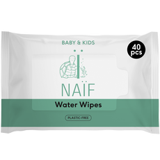 Naif plasticvrije waterdoekjes single pack 1x40