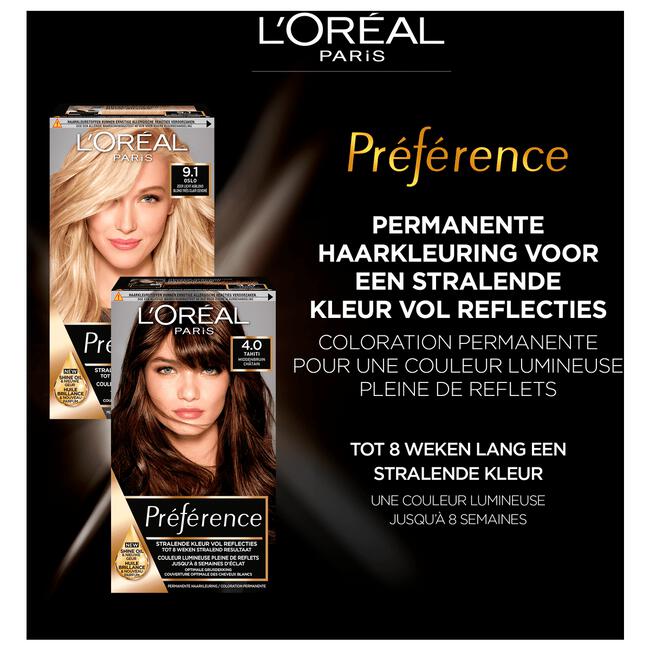 L'Oréal Paris Préférence Permanente Haarkleuring 7.4 Mango