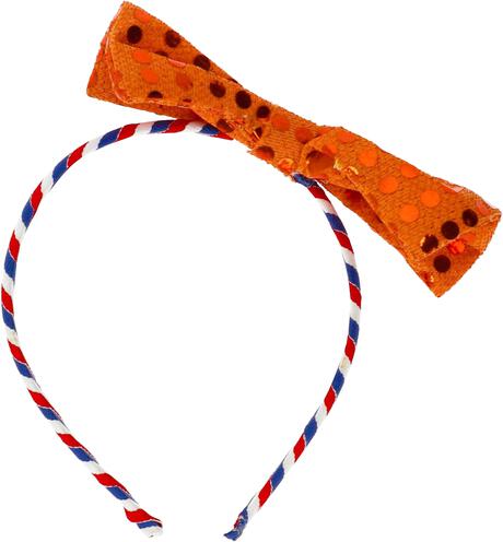 Tiara Strick Oranje rood/wit/blauw