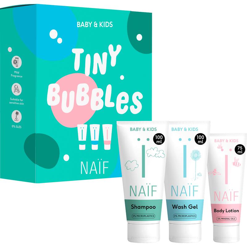 Naïf Baby & Kids Tiny Bubbels Essentials Cadeau Set