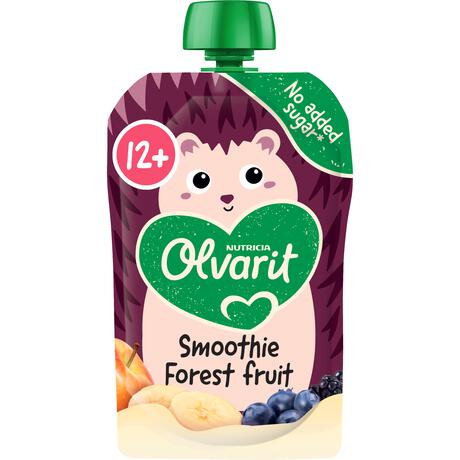 Olvarit Knijpfruit Smoothie Bosvrucht 12+ Maanden 100 gram