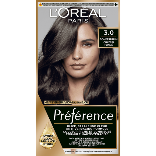 L'Oréal Paris Préférence Permanente Haarverf 3 Donkerbruin