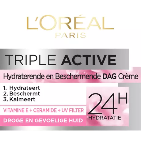 L'Oréal Paris Triple Active Dagcrème Droge Huid 50 ML