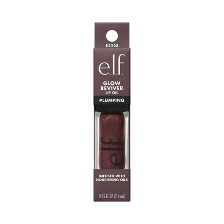 e.l.f. Glow Reviver Plumping Lip Oil Espresso Tonic