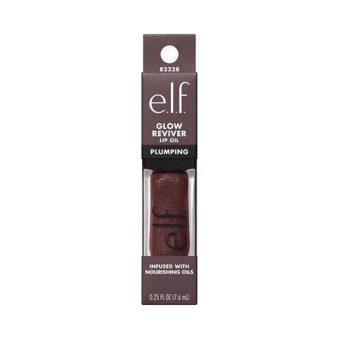 e.l.f. Glow Reviver Plumping Lip Oil Espresso Tonic