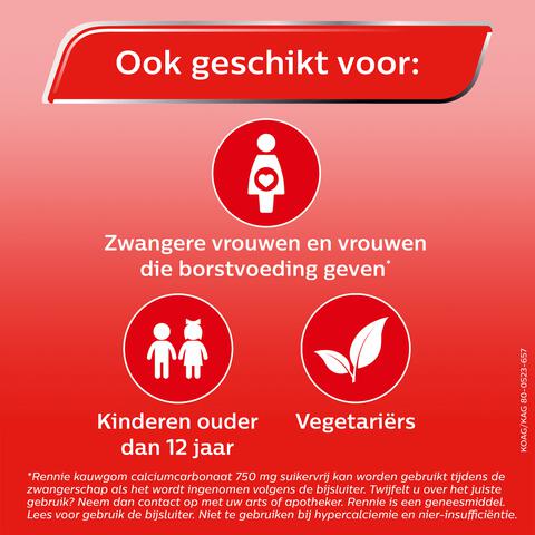 Rennie Kauwgom Suikervrij 10 stuks