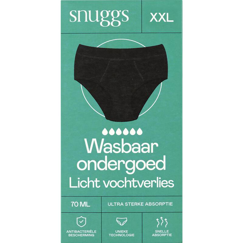 Snuggs Incontinence Black XXL