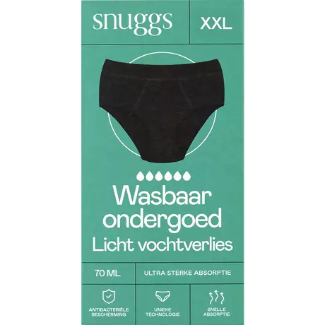 Snuggs Incontinence Black XXL