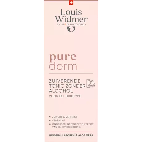 Louis Widmer Purederm Tonic Zonder Alcohol Zonder Parfum 200 ML