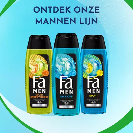 Fa Men Kick-off Douchegel & Shampoo 250 ML
