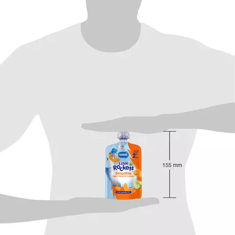 Nestlé Little Rockets Smoothie Appel Wortel Pompoen 2+ Jaar 150 gram