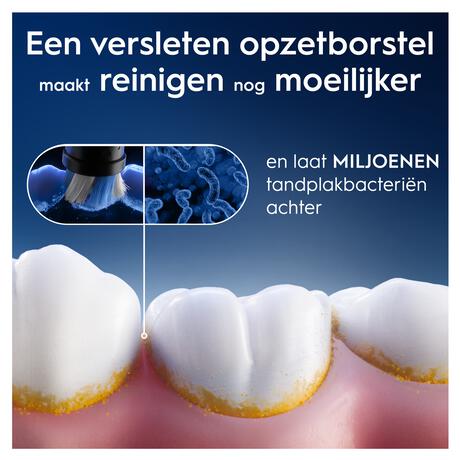 Oral-B iO Ultimate Clean Opzetborstels Zwart 8 Stuks
