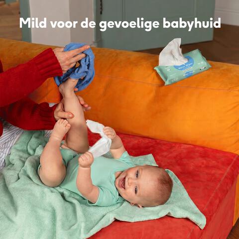 Naïf Plasticvrije Water Billendoekjes 8x54 stuks