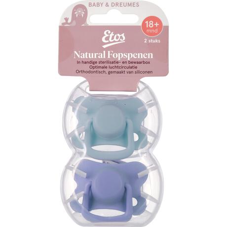 Etos Fopspenen 18+ Maanden Groen/Blauw 2 stuks