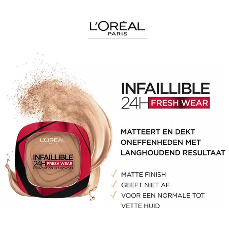 L'Oréal Paris Infaillible 24H Fresh Wear Foundation in a Powder 245