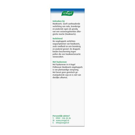 A.Vogel Pollinosan Hooikoorts Oogdruppels bij Jeukende Ogen Druppels 10 ML