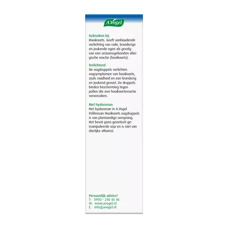 A.Vogel Pollinosan Hooikoorts Oogdruppels bij Jeukende Ogen Druppels 10 ML