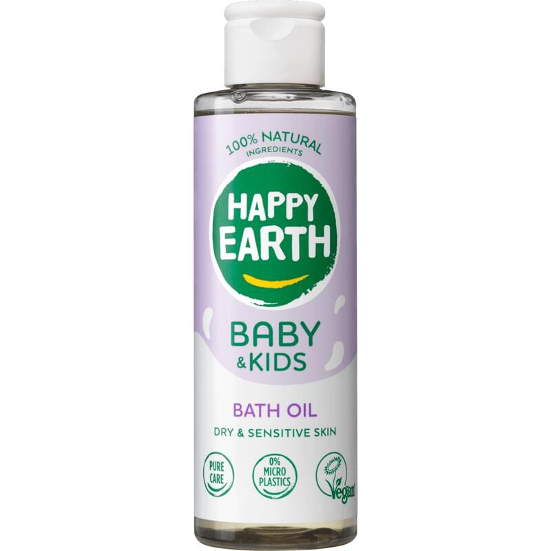 Happy Earth 100% Natuurlijke Baby & Kids Badolie 150 ML